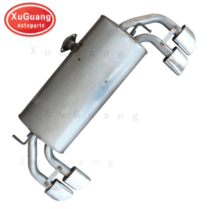 Silenciador de escape de doble tubo Tucson 2015 de acero inoxidable para Hyundai