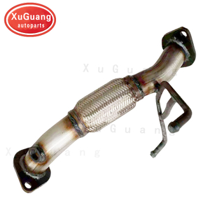 Silenciador de escape delantero Verna de acero inoxidable para Hyundai