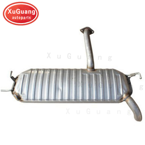 Silenciador de escape simple trasero Tucson 2013 de acero inoxidable para Hyundai