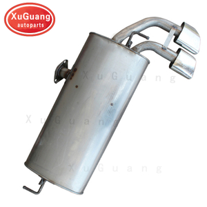 Silenciador de escape simple Tucson 2015 de acero inoxidable para Hyundai